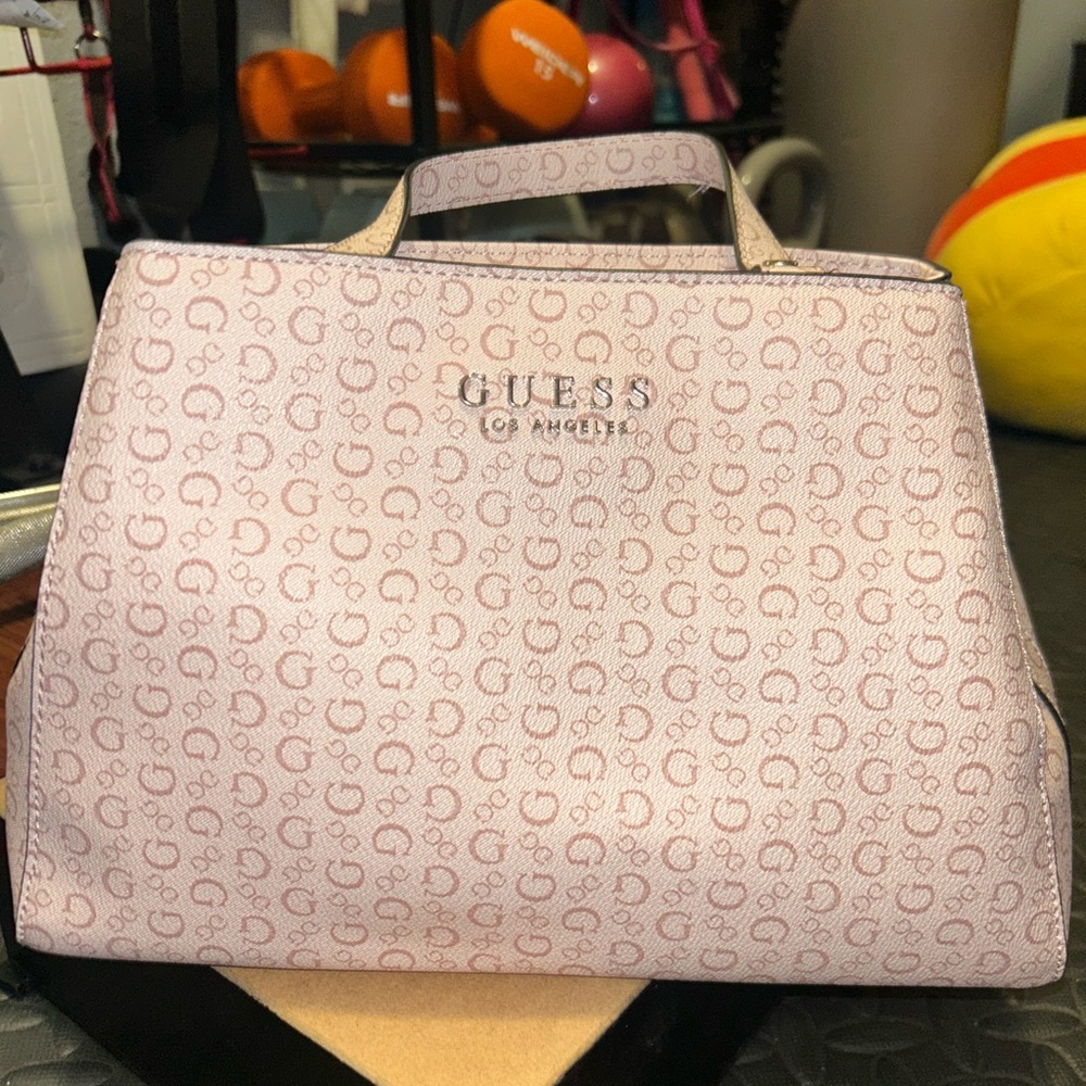 GUESS Light Pink Satchel Bag